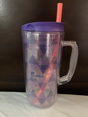 Bubba 48 Oz Double Walled Purple N Pink  Envy Large Mug Geometric Pattern