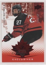 2021 Upper Deck Team Canada Juniors Exclusives 78/250 Jack Matier #38 z6b