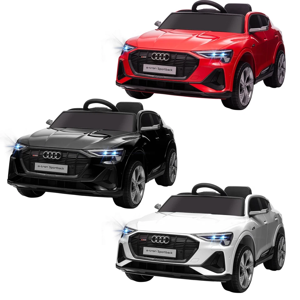 HOMCOM Macchina per Bambini 12V con Telecomando Velocità 3-5km/h e Musica