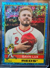 2025 Topps Heritage High Number - Gavin Lux #715 Chrome Light Blue Sparkle