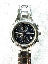 Timex Mens Chronograph SR927W Cell Working Watch Japan Stainless Steel