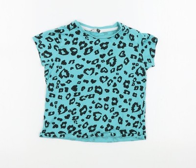 Basic-T-Shirt Mädchen UK Größe 7 Jahre pep-co blau