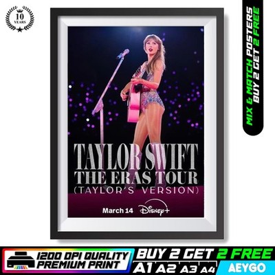 Taylor Swift die Epochen Tour Wandbild Bild Poster Druck KAUFEN SIE 2 ERHALTEN SIE 2 GRATIS
