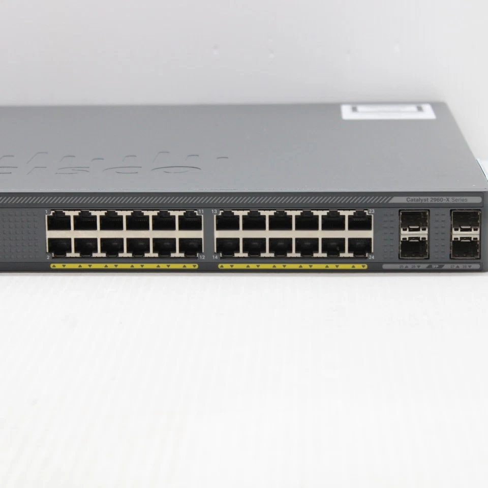 Cisco Catalyst WS C2960X 24PS L 2960x 24PS 24 x Port 1Gbps PoE Switch SFP+ - Image 4 of 4