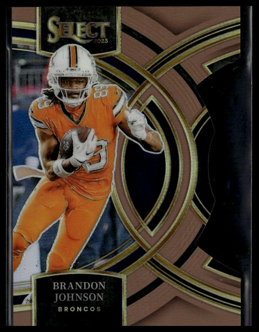 2023 Panini Select #189 Brandon Johnson Copper Prizms Die Cuts #/299