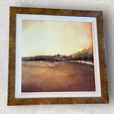 #ad Rural Landscape II 24quot;x24quot; Framed Oil Painting Tandi Vetner $200.00