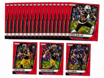 2025 Panini Prizm Draft Picks Football  -Red Ice - You Pick! BOGO!