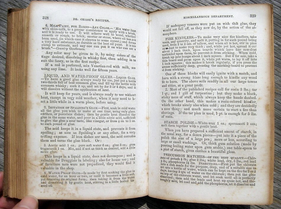 1867  Antique Cookbook Pioneer Frontier Farm Home Household Herbal Healing  Beer