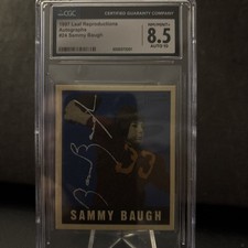 Sammy Baugh - 1997 Leaf Reproductions Autographs Auto /1948 CGC 8.5