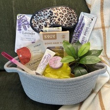 Spa Gift Basket Women's Bath  Body Relaxation Self Care Pamper Stress Relief