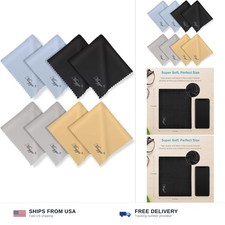 Mcyye Microfiber Cleaning Cloths 8 Pack 6x7 for Glasses Phones Tablets Screens
