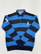 Vintage Polo RL Herren M Blau/Marine Gestreif...