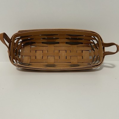 Longaberger 1996 11.5'' X 5'' X 2.5'' Rectangular Cracker Bread Basket