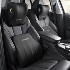 Ergonomic Car Seat Neck And Waist Support Pillows Set