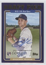 2022 Archives 2005 Topps Draft Picks Purple /150 Jackson Kowar #05DP-JK Auto tv5