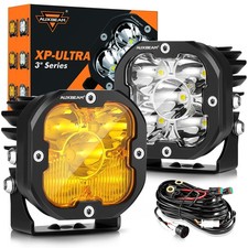 Auxbeam 3 80w Led Light Cube Bar Spot Flood Beam Pods Driving Fog Lamp Offroad