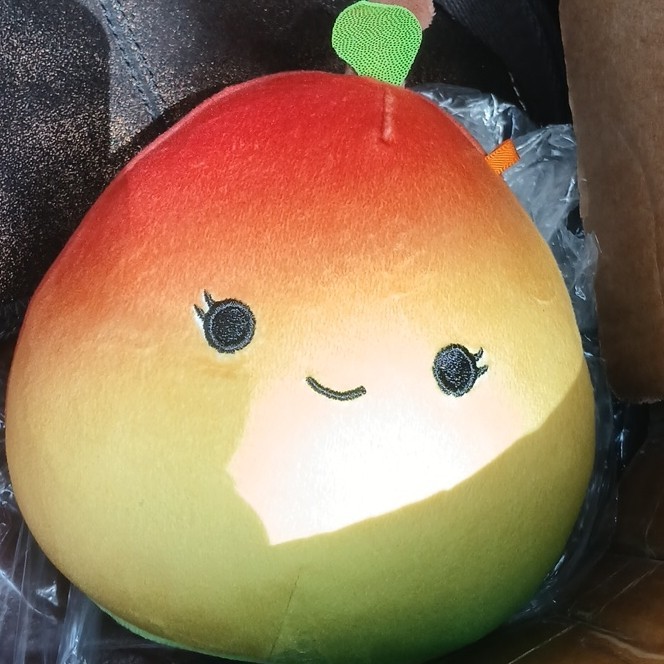 Squishmallows Mango Multicolor Fruit Gradient Colors Plush Stuffed Animal Toy