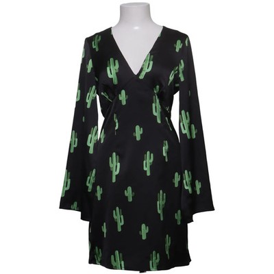 Never Fully Dressed, Kleid, Größe: 38, Schwarz/Grün, Print, Damen #ldJ