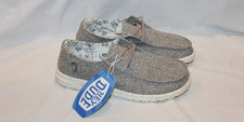 Hey Dude Wendy Boho Women's Chambray Gray Lightweight Slip On Shoes NEW 8