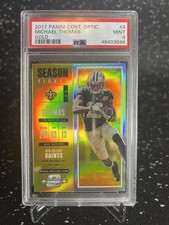 2017 Panini Contenders Optic Season Ticket GOLD Michael Thomas 9 POP 2 NO HIGHER