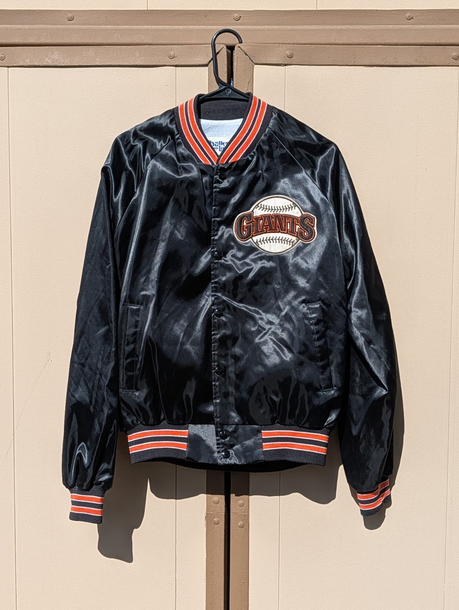 VTG San Francisco Giants Chalk Line Satin Jacket Mens M Womens L