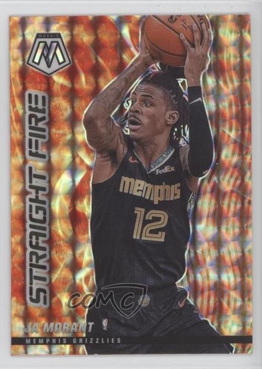 2020-21 Panini Mosaic Straight Fire Ja Morant #11 1d5e
