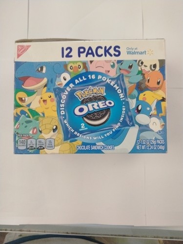 Pokemon Oreo Cookies Walmart Exclusive Sealed 12-Pack Box Expired Collectible