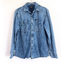 Lee Mens Engineer Denim Overshirt - Blue Mead...
