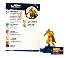 DC Heroclix Catman 005 w/ Card Harley Quinn  The Gotham Girls
