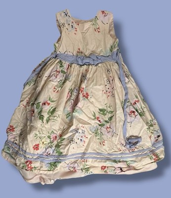 Laura Ashley London Girls Size 6 Floral Party Dress Pageant Cottagecore Easter
