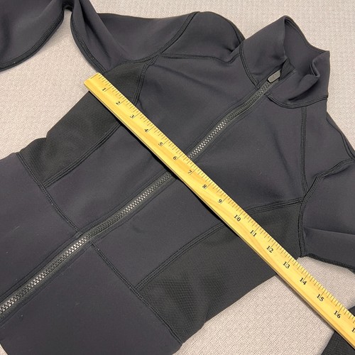 Lululemon Jacket Womens 2 Black Full Zip Activewear Stretch Running Casual - Picture 5 of 7