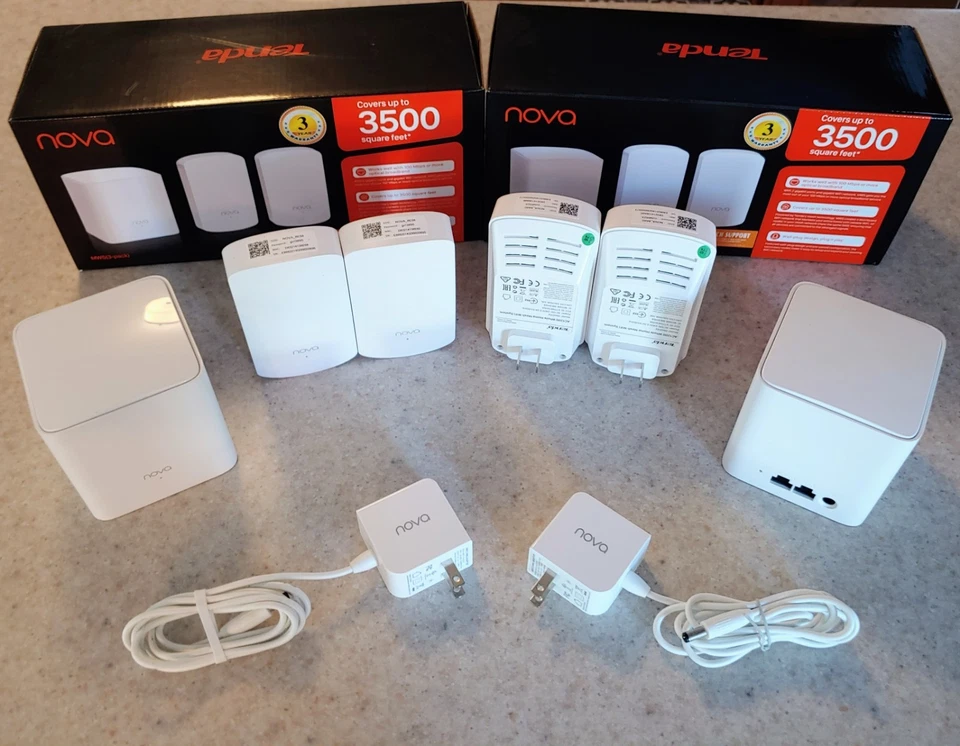 Tenda Nova Mesh WiFi System MW5 AC1200, 6 Pack, 2 Primary + 4 Satellite Nodes - Image 2 of 4