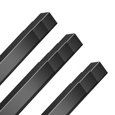 10PCS Black Aluminum Corner Guards - L Metal Edge Protectors for Wall Corners