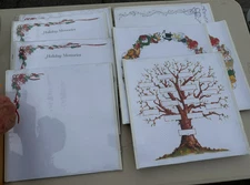 Lot of 9 Creative Memories 12x12 Scrapbook Pages Holiday Memories Family Tree