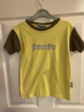 Girls Official Brownies Uniform T-Shit Top Age 8-9 Years Chest 28in VGC