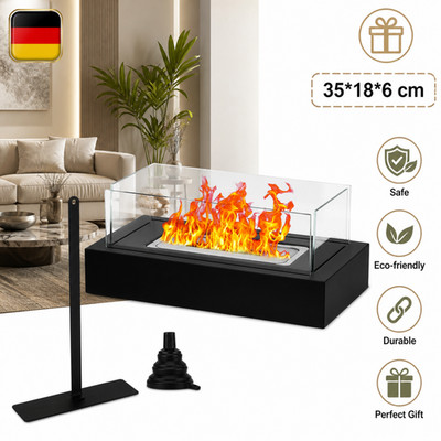 Standkamin freistehend Kamin Kaminofen für Indoor Außenkamin Outdoor 35x18cm