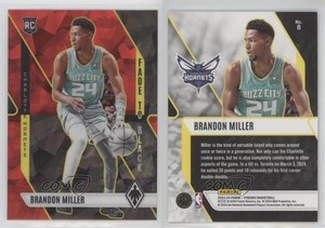 2023-24 Panini Phoenix Fade to Black Red Ice Brandon Miller #8 Rookie RC