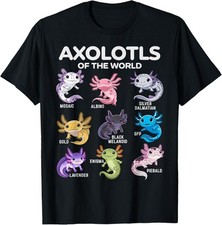Cool Axolotl Kawaii Tee for Boys Girls Men - Axolotl kids T-Shirt
