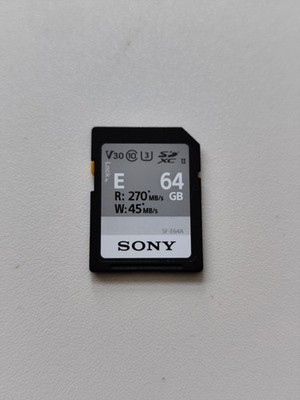 Sony 64GB E 270 MB/s SDXC C30 UHS-II Speicherkarte
