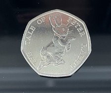 2017 Peter Rabbit Beatrix Potter 50p Fifty Pence coin