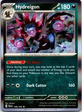 Hydreigon 140/193 Rare Paldea Evolved Pokemon Holo NM
