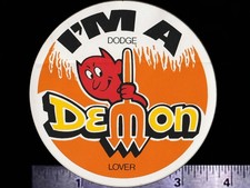 Dodge Demon - Original Vintage 1960s 70s Racing Decalsticker Dart