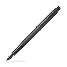 Cross Century II Fountain Pen in Black Micro Knurl with Black Trim - Medium Pt.