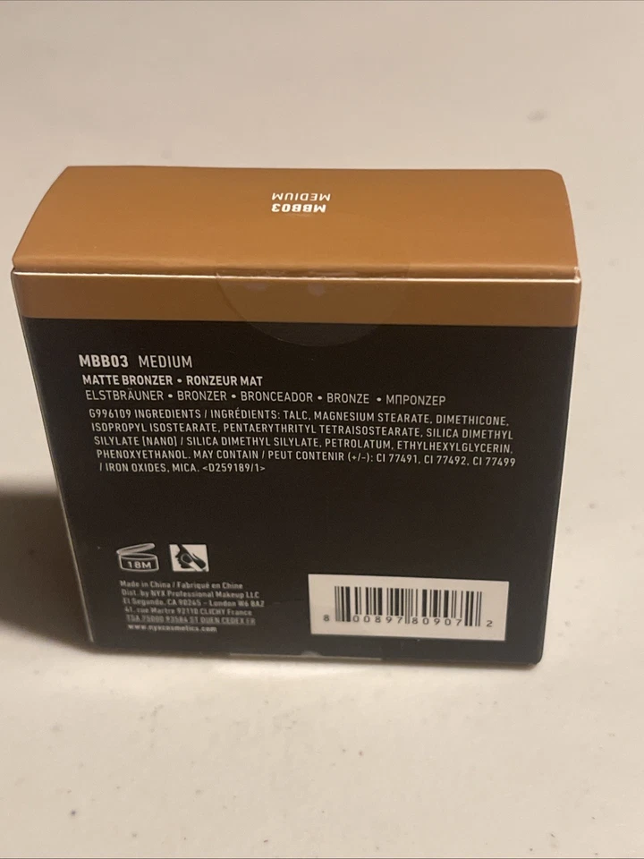NYX Professional Makeup Matte Bronzer #MBB03 MEDIUM - Image 3 of 3
