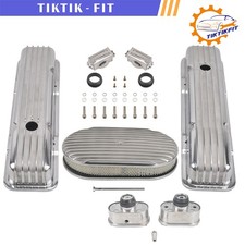 Polished Short Valve Cover 15 Air Cleaner Breather For Sbc Chevy 350 58-86 Polished Short Valve Cover 15 Air Cleaner Breather For Sbc Chevy 350 58-86