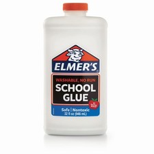 School Liquid Glue White Washable Great for Making Slime 1 Quart 32 oz Dry Time