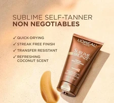 L'Oreal Paris Sublime Bronze Tinted Self-Tanning Lotion, Medium, 5 fl oz