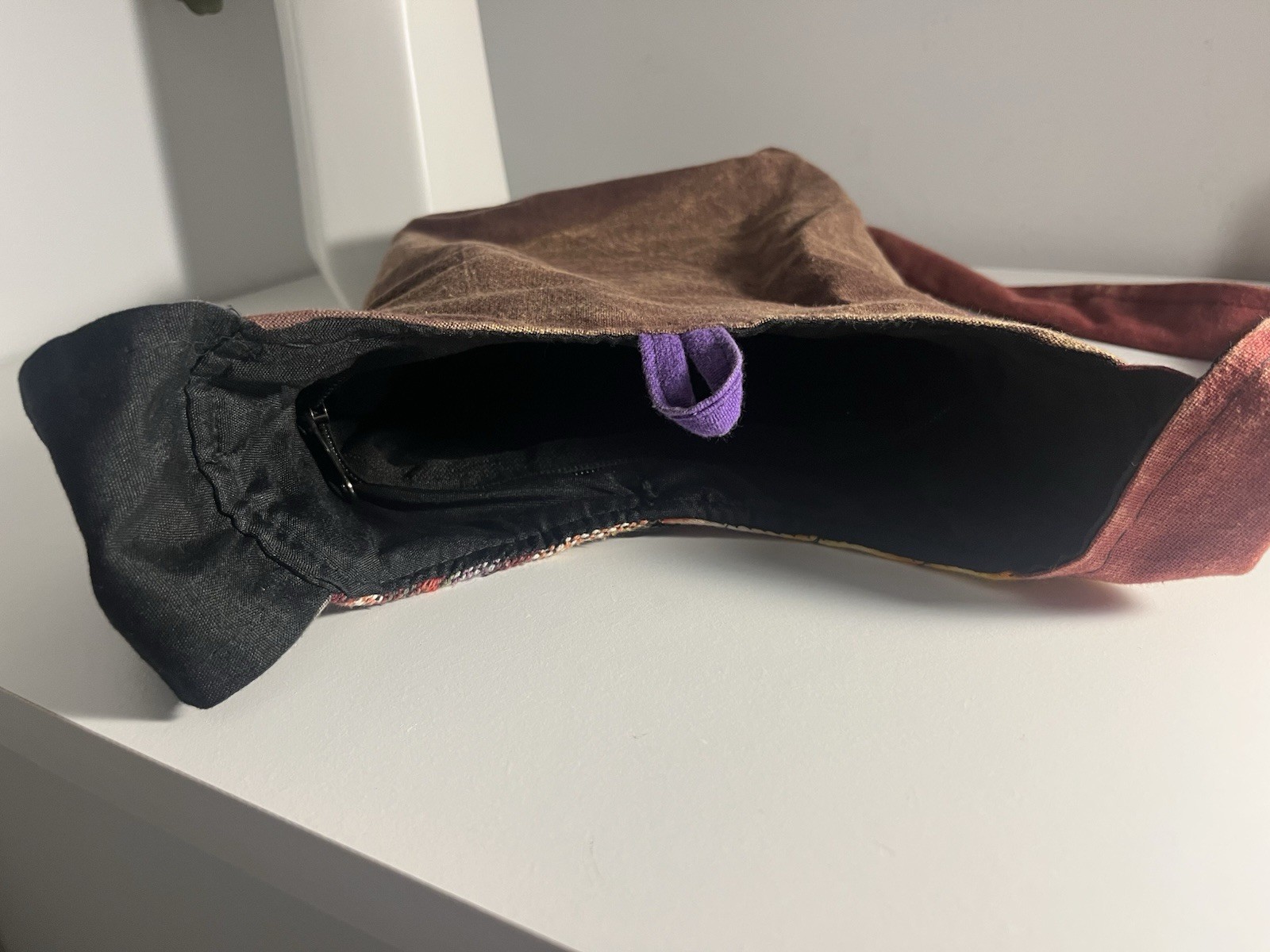 Bohemian Multicolor Patchwork Embroidered Shoulde… - image 5