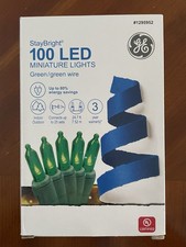 GE StayBright 100-Count 24.75-ft Constant Red Mini LED Plug-In Christmas
