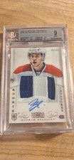 2013-14 National Treasures Nathan Beaulieu Rookie Patch Auto /99 BGS 9 Mint Auto